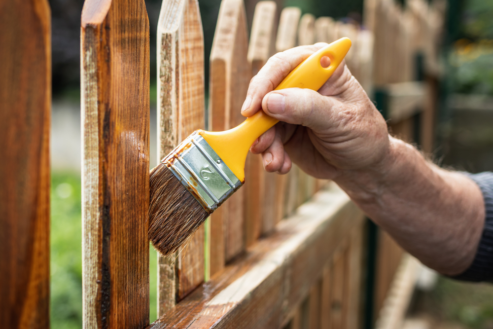 painting fence